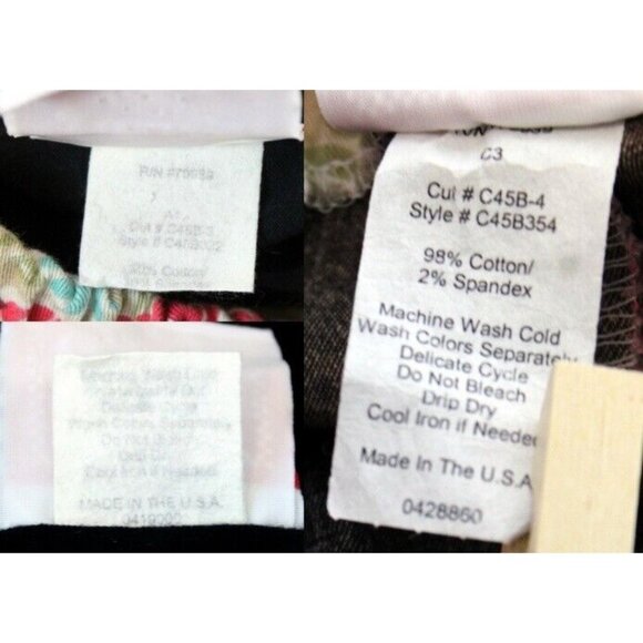 CottonTail Originals 2pc Outfit Shirt Pants Asian Inspired Print Flower 6x Fall - Picture 13 of 13